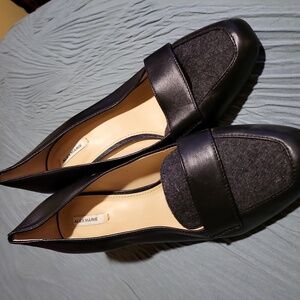 Alex Marie Black Leather Heels